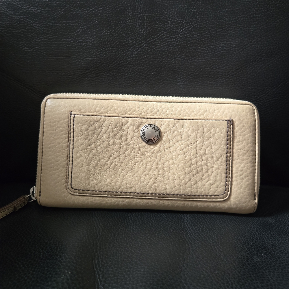 Coach Tan Leather Wallet